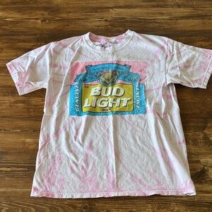 Pink and White Women’s T-Shirt